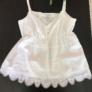 🌸White J. Crew Lace Tank Top🌸